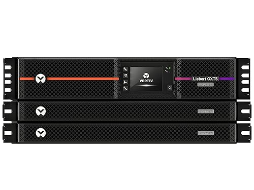 Vertiv Liebert GXT5 Lithium-Ion Online UPS 8kVA/8kW 120V/208V Rack/Tower with Hardwired Input and Hardwired Output, Intellislot with RDU101, and Extended Runtime Capability (GXT5LI-8000MVRT4UXLN)