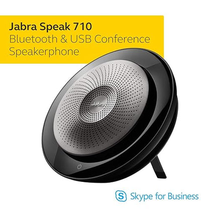 Jabra Speak 710 MS Wireless Bluetooth Speaker for Softphones and Mobile Phones – Easy Setup, Portable Speaker for Holding Meetings Anywhere with Immersive Sound, MS Optimized Speak 710 Skype Optimized