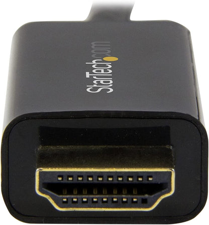 StarTech.com 15ft (5m) Mini DisplayPort to HDMI Cable - 4K 30Hz Video - mDP to HDMI Adapter Cable - Mini DP or Thunderbolt 1/2 Mac/PC to HDMI Monitor/Display - mDP to HDMI Converter Cord (MDP2HDMM5MB) 15 ft / 5 m Black