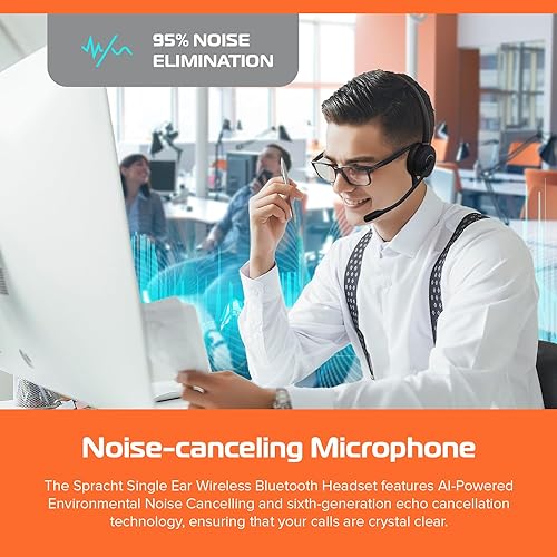 Spracht HS-2050 Zum Maestro BT Single Ear Wireless Bluetooth Headset