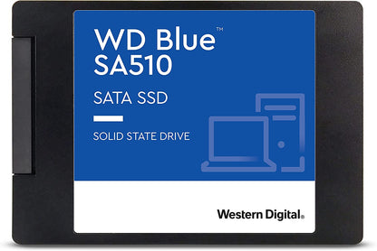 Western Digital 250GB WD Blue SA510 SATA Internal Solid State Drive SSD - SATA III 6 Gb/s, 2.5"/7mm, Up to 555 MB/s - WDS250G3B0A 250GB Newest Generation SSD