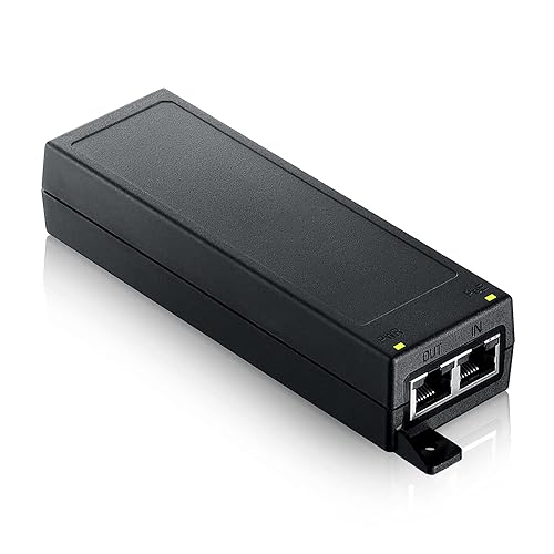ZYXEL PoE Plus 30W 2.5G Injector - MultiGig up to 2.5G - 30W PoE+ - Single Port - Black