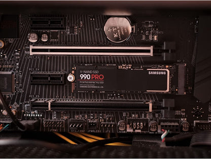 SAMSUNG 990 PRO SSD 1TB PCIe 4.0 M.2 Internal Solid State Hard Drive, Fastest Speed for Gaming, Heat Control, Direct Storage and Memory Expansion for Video Editing, Heavy Graphics, MZ-V9P1T0B/AM