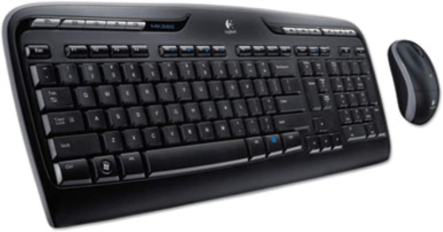 Logitech MK320 Wireless Keyboard and Mouse Combo (Black)