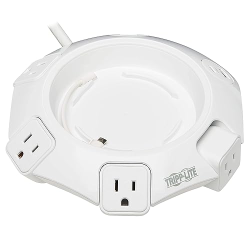 Tripp Lite Safe-IT Conference Surge Protector, Micro-USB Mount, 4-Outlets, USB-C & 3 USB-A, 10ft / 3M Cord, 100,000 Insurance & Lifetime Manufacturer's Warranty (TLP410UCUFOAM) Disk