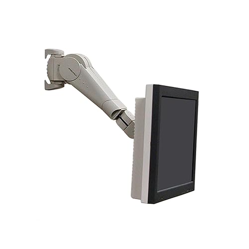 Ergotron – 400 Series Single Monitor Arm, VESA Wall Mount – for Monitors Up to 38 Inches, 0 to 23 lbs – Grey
