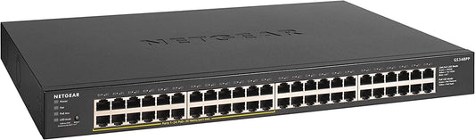 NETGEAR 48-Port Gigabit Ethernet Unmanaged PoE+ Switch (GS348PP) - with 24 x PoE+ @ 380W, Desktop or Rackmount Unmanaged 48 port | 24xPoE+ 380W
