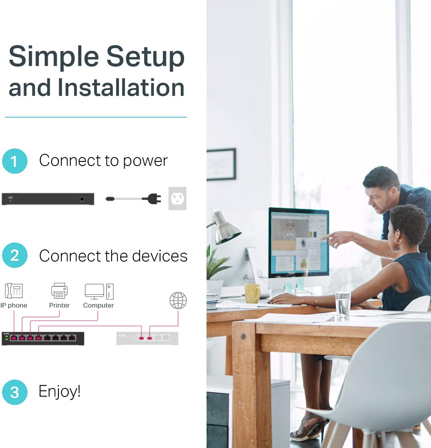 TP-Link TL-SG1008MP V2 | 8 Port Gigabit PoE Switch | 8 PoE+ Ports @153W | Rackmount | Plug &amp; Play | Sturdy Metal | Shielded Ports | Limited Lifetime Protection | Overload Protection w/ Port Priority 8 Port PoE+