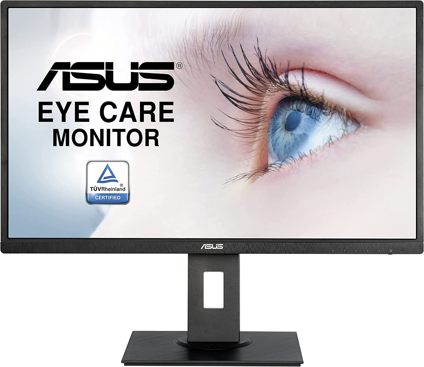 ASUS 27” 1080P Monitor (VA279HAL) - Full HD, Built-in Speakers, Eye Care, Low Blue Light, Flicker Free, VESA Mountable, Height Adjustment, Pivot, Swivel, Tilt, HDMI, VGA