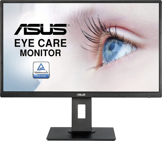 ASUS 27” 1080P Monitor (VA279HAL) - Full HD, Built-in Speakers, Eye Care, Low Blue Light, Flicker Free, VESA Mountable, Height Adjustment, Pivot, Swivel, Tilt, HDMI, VGA