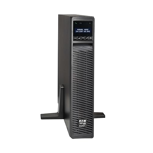 Tripp Lite UPS Smart 750VA 600W 120V LCD USB DB9 Ext Run WEBCARDLX 2URM (SMART750RMXL2UN)