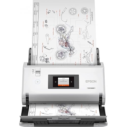 Epson Ds-30000 Large-Format Document Scanner, Scans Up to 12 X 220, 1200 Dpi Optical Res, 120-Sheet Duplex Auto Document Feeder
