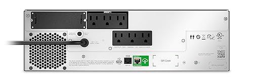 APC Smart-UPS 1500VA Lithium Ion UPS with SmartConnect, SMTL1500RM3UC, Pure Sine Wave, Short-Depth 120V Uninterruptible Power Supply
