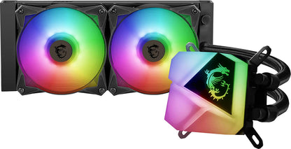 MSI MAG CoreLiquid C240 - AIO ARGB CPU Liquid Cooler - 240mm Radiator - LGA 1700 Ready - Dual 120mm ARGB PWM Fans 240 mm MAG CORELIQUID C240