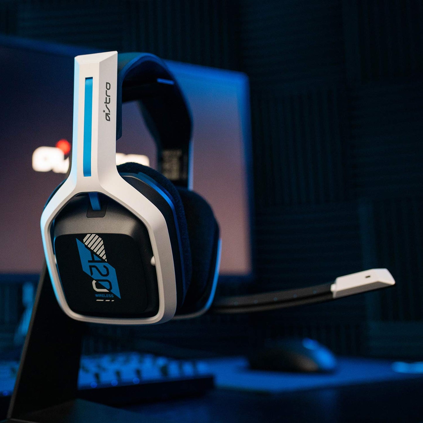 ASTRO Gaming A20 Wireless Headset Gen 2 for PlayStation 5, PlayStation 4, PC &amp; Mac - White/Blue PS5, PS4, PC/Mac Headset Only