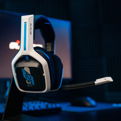 ASTRO Gaming A20 Wireless Headset Gen 2 for PlayStation 5, PlayStation 4, PC &amp; Mac - White/Blue PS5, PS4, PC/Mac Headset Only