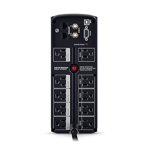 CyberPower CP1500AVRT AVR UPS System, 1500VA/900W, 10 Outlets, Mini-Tower