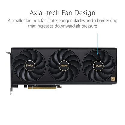 ASUS ProArt GeForce RTX™ 4070 Ti Super OC Edition Graphics Card (PCIe 4.0, 16GB GDDR6X, DLSS 3, HDMI 2.1a, DisplayPort 1.4a)