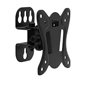 SIIG LCD TV/Monitor Wall Mount -10" to 27", Detachable VESA Plate, Fits Flat/Curved TV &amp; Monitor, Tilt &amp; Swivel, Load Bearing 55 lbs max, VESA 75x75 &amp; 100x100, Steel CE-MT3C11-S1