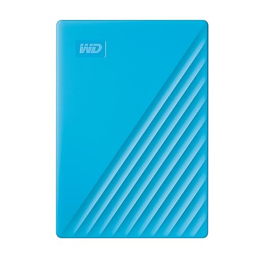 WD Western Digital 2TB My Passport Portable External Hard Drive, Blue - WDBYVG0020BBL-WESN