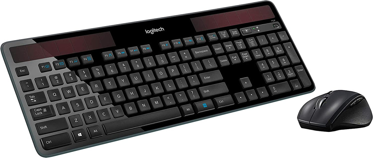 Logitech MK750 Wireless Solar Keyboard and Wireless Marathon Mouse Combo for PC