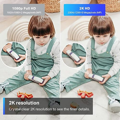 TP-Link Tapo 2K Pan Tilt Security Camera for Baby Monitor, Dog Camera w/ Motion Detection, 2-Way Audio Siren, Night Vision, Cloud &SD Card Storage (Up to 256 GB), Works with Alexa & Google Home (C210) 2K HD Pan/Tilt Security WiFi Camera