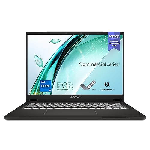 MSI Commercial 14 H Professional Laptop: 13th Gen Intel Core i7, 14” 60Hz Display, Intel Iris Xe, 32GB DDR4, 1TB NVMe SSD, Eco-Friendly, Fingerprint Reader, Win 11 Pro: A13MG vPro-008US 13th Gen i5 Vpro 32 GB 1 TB