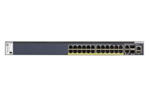 NETGEAR 24-Port Fully Managed Switch M4300-28G-PoE+, 24x1G PoE+, 2x10GBASE-T, 2xSFP+, Stackable, 550W PSU, ProSAFE Lifetime Protection (GSM4328PA)