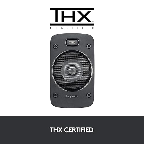 Logitech Z906 5.1 Surround Sound Speaker System - THX, Dolby Digital and DTS Digital Certified - Black 5.1 Surround Speaker System Z906 Speaker