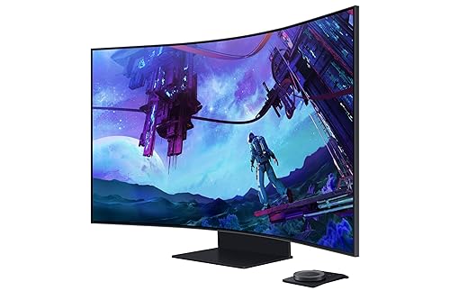 SAMSUNG Odyssey Ark 55-Inch Curved Gaming Screen, 4K UHD 165Hz 1ms Quantum Mini-LED with Sound Dome Technology, Improved Multi View - (LS55CG970NNXGO) [Canada Version] (2023) LS55CG970NNXGO 55 inch