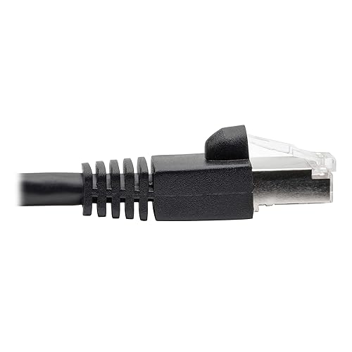 Tripp Lite Cat6a Ethernet Cable (M/M), Shielded Cat6a Cable, STP Network Patch Cable, 10 Gbps, PoE, Black, 35 ft. (N262-035-BK) Black 35 ft