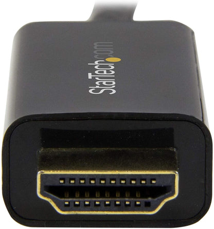 StarTech.com 16ft (5m) DisplayPort to HDMI Cable - 4K 30Hz - DisplayPort to HDMI Adapter Cable - DP 1.2 to HDMI Monitor Cable Converter - Latching DP Connector - Passive DP to HDMI Cord (DP2HDMM5MB) 16 feet Single