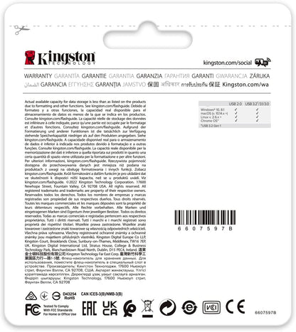 Kingston DataTraveler Exodia 64GB USB 3.2 Flash Drive - 2 Pack DTX/64GB-2P