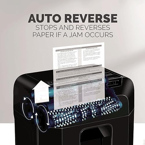 Fellowes AutoMax 100MA 100-Sheet Micro-Cut Autofeed 2-in-1 Paper Shredder for Office/Small Office