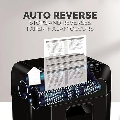Fellowes AutoMax 100MA 100-Sheet Micro-Cut Autofeed 2-in-1 Paper Shredder for Office/Small Office