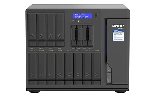 QNAP TVS-h1688X-W1250-32G-US High-Speed Media NAS with Intel® Xeon® W-1250 CPU and Two 10GbE Ports