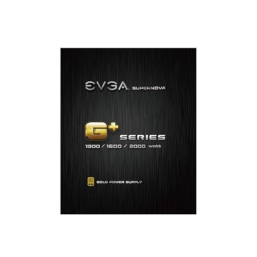 EVGA SuperNOVA 1300 G+ 1300W Power Supply - Internal - 120 V AC, 230 V AC Input - 3.3 V DC, 5 V DC, 12 V DC Output - 1300 W - 1 +12V Rails - 1 Fan(s) - 92% Efficiency