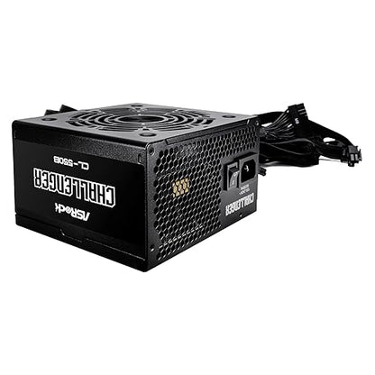 ASRock Chanllenger Power Supply 550W ATX 2.52 120mm Golf Blade Fan 5 Years Warranty Taiwanese Capacitor CL-550B 80 Plus Bronze Certified Non-Modular Bronze Chanllenger 550W