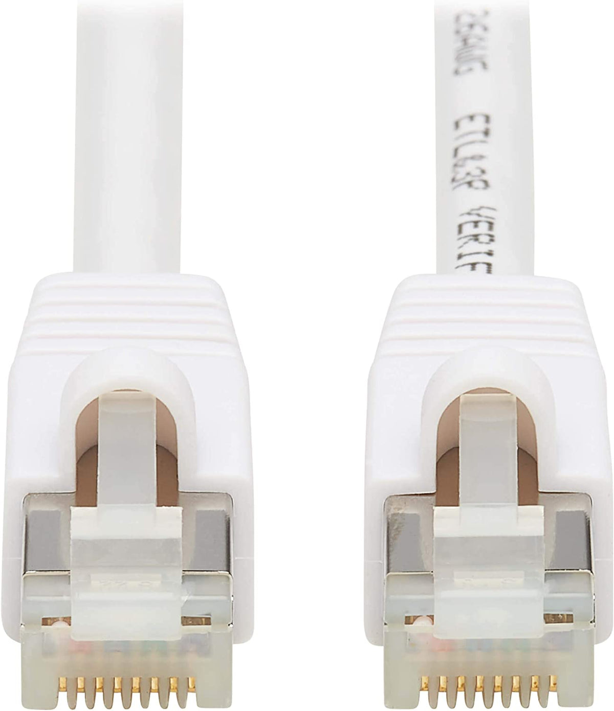 Tripp Lite, Safe-IT, Cat6a PoE Ethernet Cable, Bacteria Resistant, 10G Certified Snagless, S/FTP (RJ45 M/M), 3 Feet / 0.91 Meters, Lifetime Limited Warranty (N262AB-003-WH)