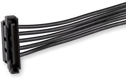 StarTech.com 15.7 in (400 mm) SATA Power Splitter Adapter Cable - M/F - 4x Serial ATA Power Cable Splitter (PYO4SATA) 1 SATA to 4x SATA