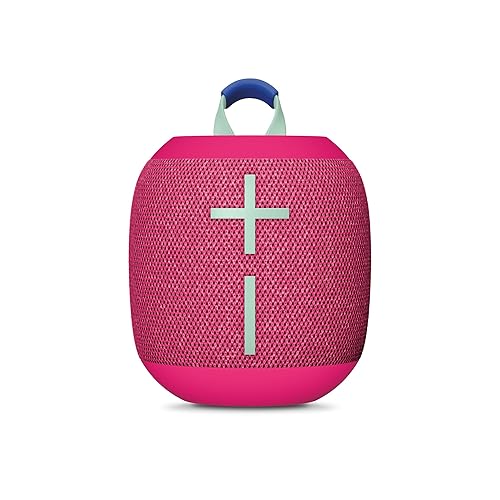 Ultimate Ears WONDERBOOM 4 Portable Waterproof Bluetooth Speaker with Big Bass and 360-Degree Sound, Dustproof Floating Speaker with 131ft (40m) Range - Pink Wonderboom 4 Pink