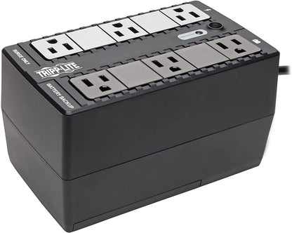 Tripp Lite 350VA Standby UPS, 6 Outlets, 210W, 120V, 50/60 Hz, Desktop/Wall Mount, 3-Year Warranty &amp; $100,000 Insurance (BC350)