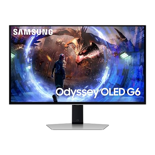 Samsung Odyssey Oled G6 G60sd 27" 1440p 360 Hz Gaming Monitor - Silver
