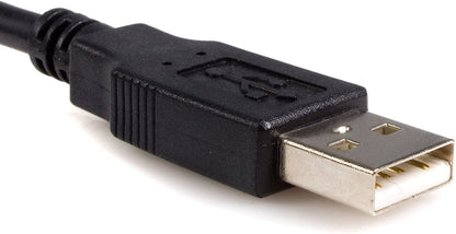 StarTech.com 10 ft USB to Parallel Printer Adapter - M/M - USB to ieee 1284 - USB to centronics - USB to Parallel Cable (ICUSB128410), Black USB to Parallel 10ft