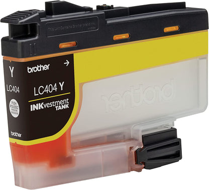 Brother Genuine LC404Y Yellow INKvestment Tank Ink Cartridge