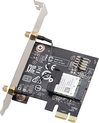 MSI Herald-BE NCM865 WI-FI 7 (Wi-Fi 7, 802.11BE, Bluetooth 5.4, PCIe, Multi-Link Operation Technology, External Antenna)