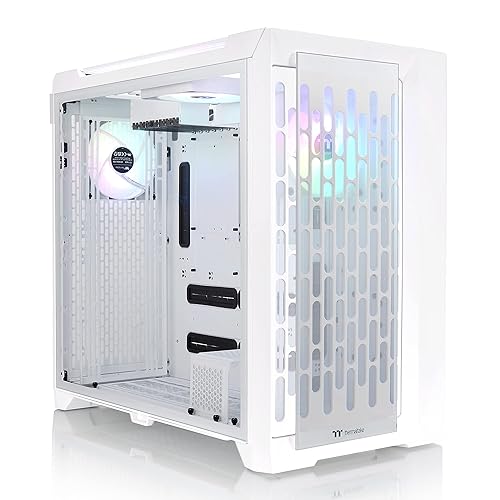Thermaltake CTE C750 TG ARGB Snow E-ATX Full Tower with Centralized Thermal Efficiency Design; 3x140mm White CT140 ARGB Fans Pre-Installed; Tempered Glass Front & Side Panel; CA-1X6-00F6WN-01; White C750 ARGB Snow