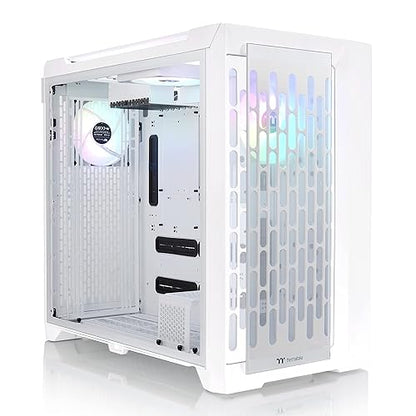 Thermaltake CTE C750 TG ARGB Snow E-ATX Full Tower with Centralized Thermal Efficiency Design; 3x140mm White CT140 ARGB Fans Pre-Installed; Tempered Glass Front & Side Panel; CA-1X6-00F6WN-01; White C750 ARGB Snow