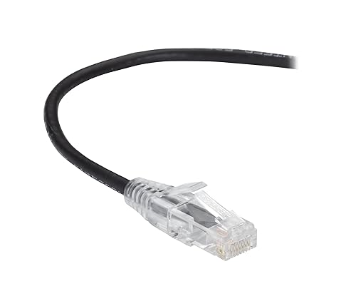 Black Box Slim-Net Cat.6 UTP Patch Network Cable - 20 ft Category 6 Network Cable for Patch Panel, Wallplate, Network Device - First End: 1 x RJ-45 Network - Male - Second End: 1 x RJ-45 Network - Male