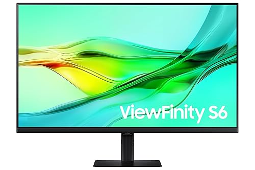 Samsung 32 inch Viewfinity QHD S6 Series Business Monitor with 100Hz Refresh Rate, 1.07 Billion Colors, USB C, Ergonomic Design, 3-Year Warranty - LS32D604UENXGO [Canada Version](2025)